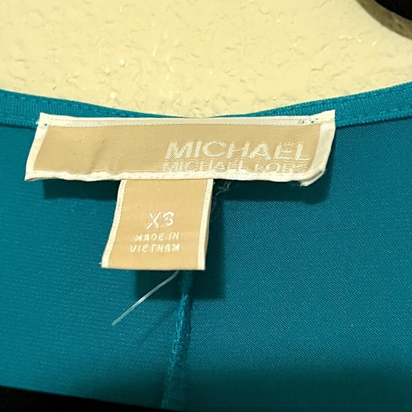 NWOT Michael Kors twist waist side knot midi dress, XS - Picture 4 of 4